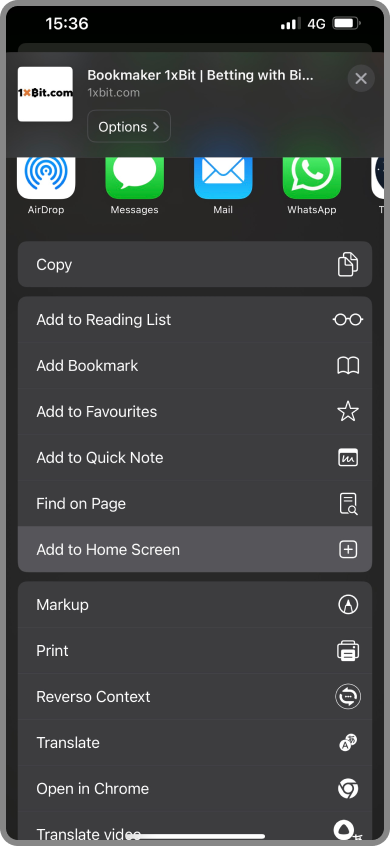 Step 3: Add to Home Screen